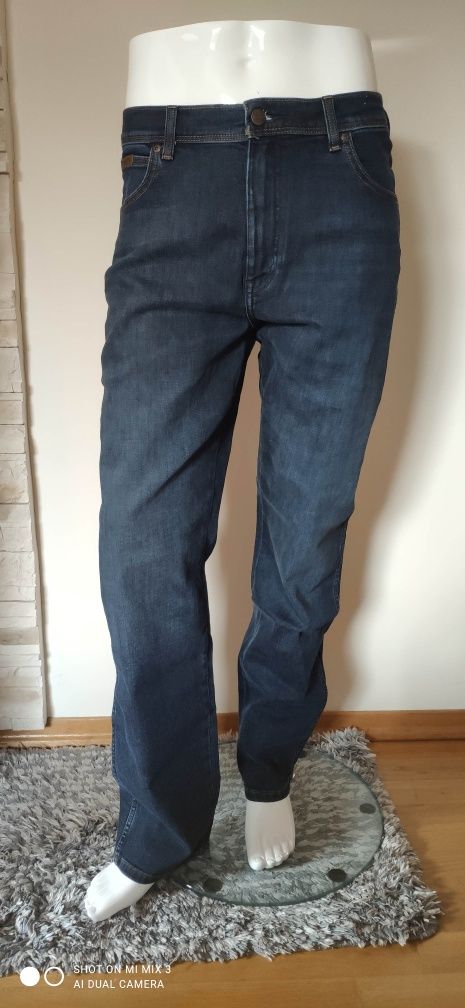 Wrangler Texas Straight Electric Rodeo męskie jeansy rozm 35/34