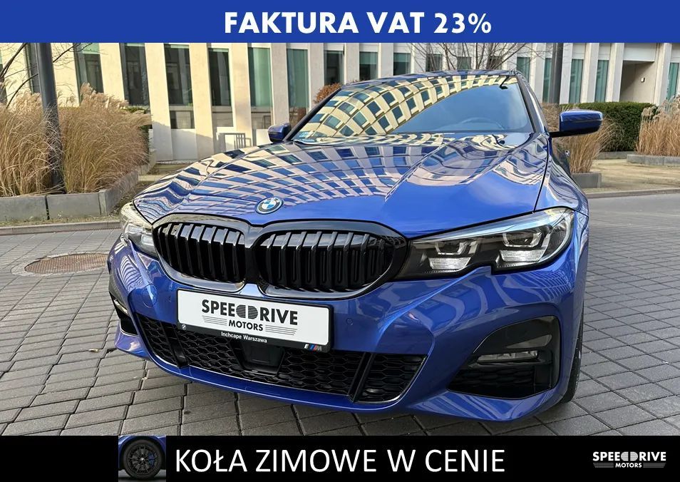 BMW Seria 3 JAK NOWY| FV23%| REJ. 10.01.2022 |SALON PL| Zaw. Adapt. M| Shadow Line