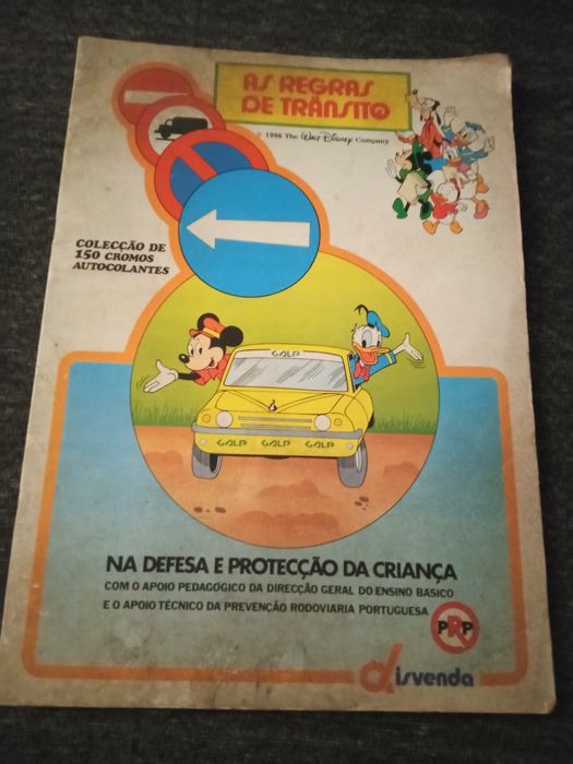 Caderneta Antiga da Disney" As Regras de Trânsito"