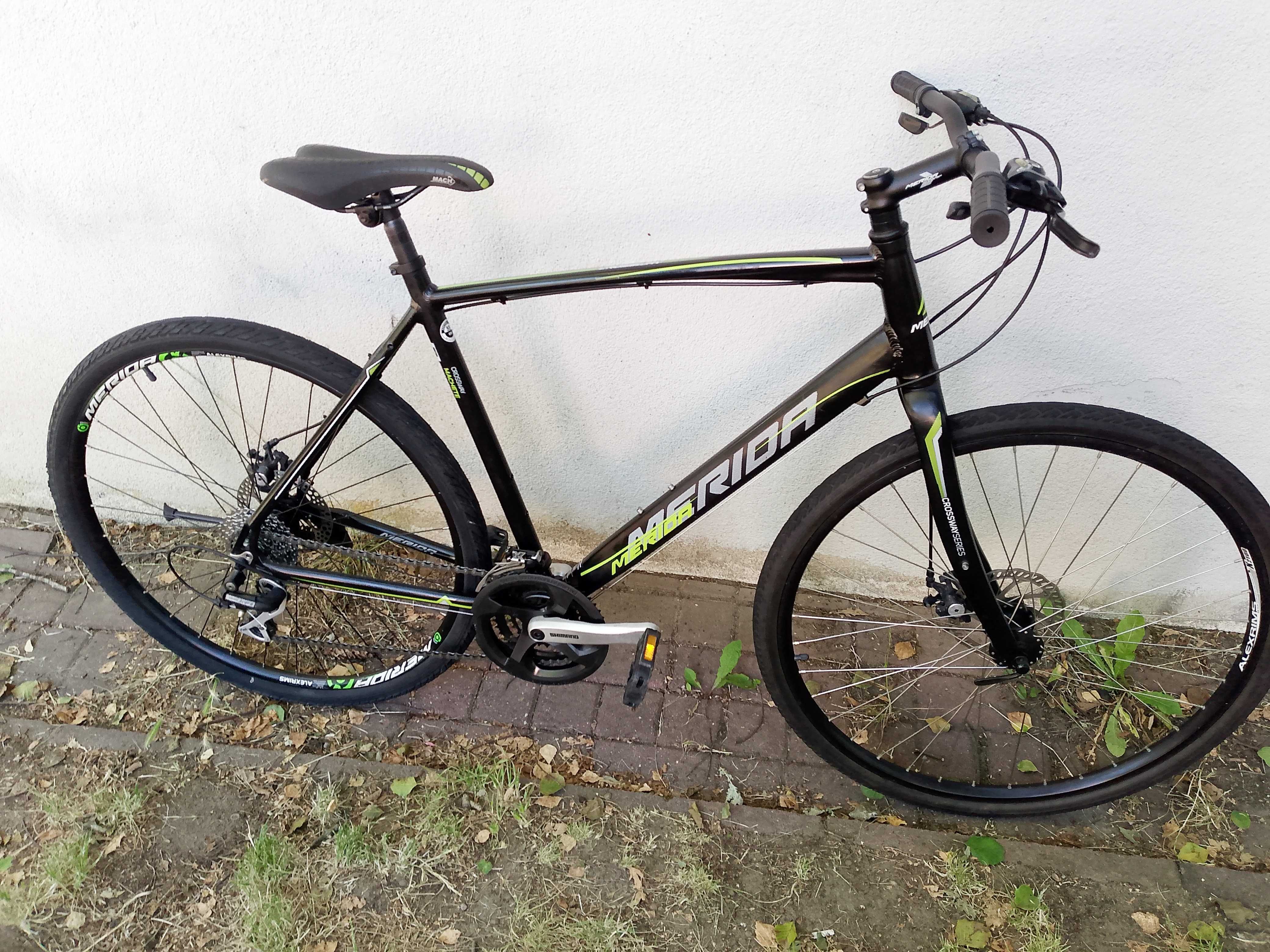 Rower trekkingowy 28c Merida, shimano acera, tarcze,13 kg, po sewisie