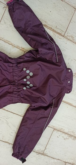 Śliwkowy kombinezon Alpine zimowy dziewczynka 6lat bdb