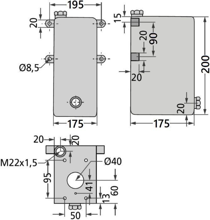 Pompa hydrauliczna ręczna jednostronna + zbiornik 5l [7084]
