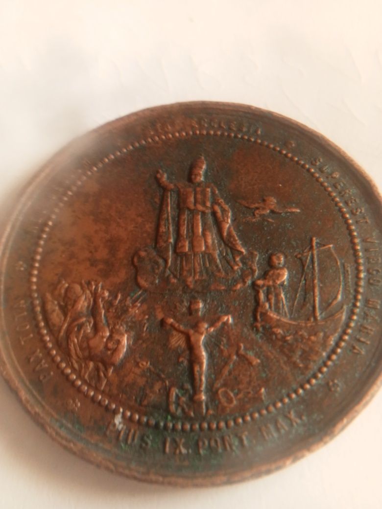 Stary Medal Pius IX Watykan 1869r.