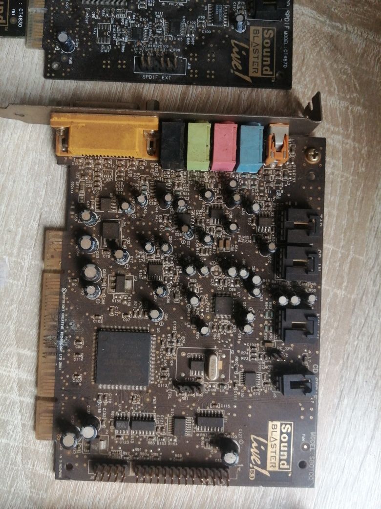 Karty rozszerzeń,karty dźwiękowe sound blaster, częśći do retro pc