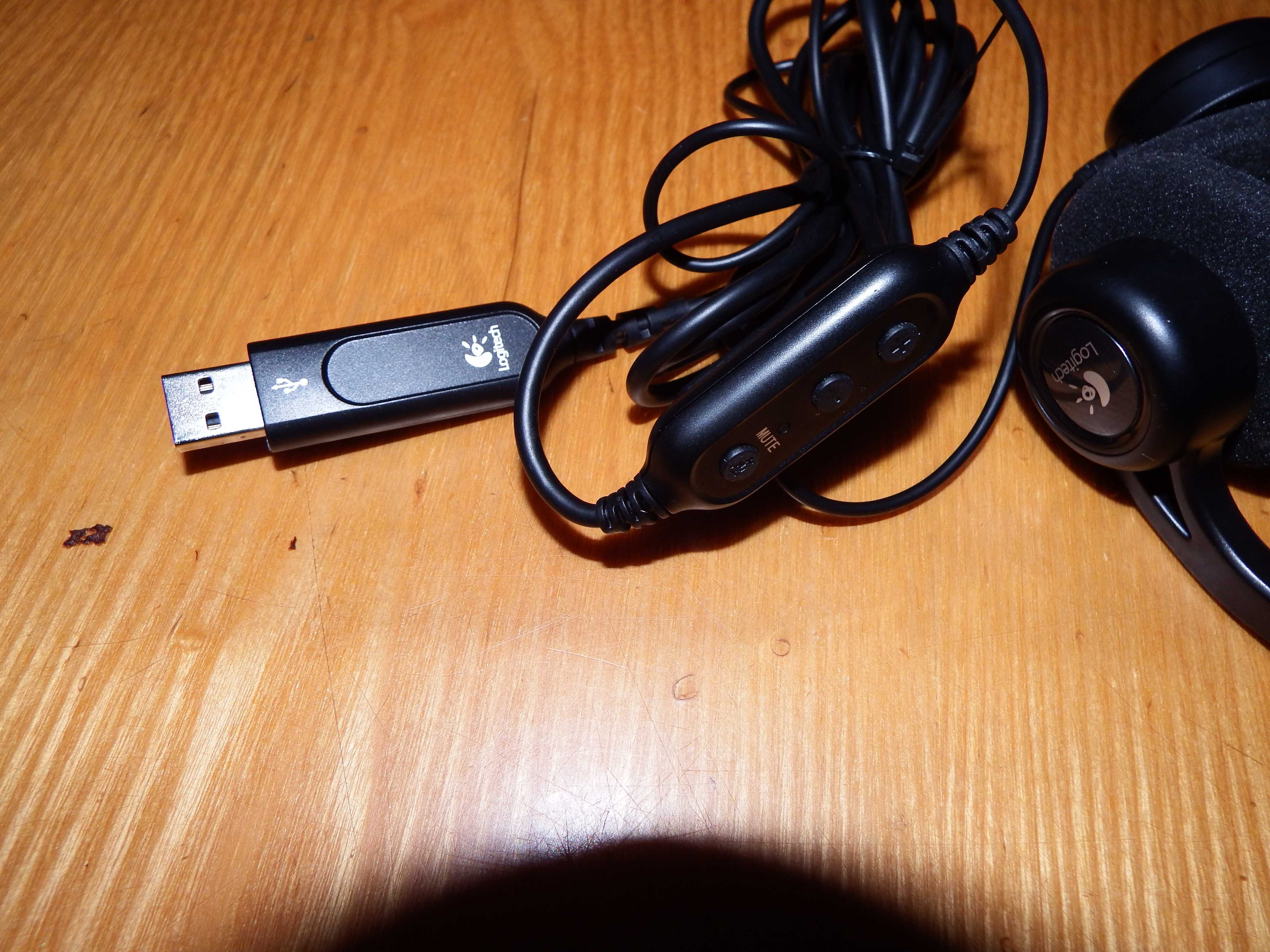 Słuchawki do komputera Logitech PC Headset 960 USB z mikrofonem ,nowe.