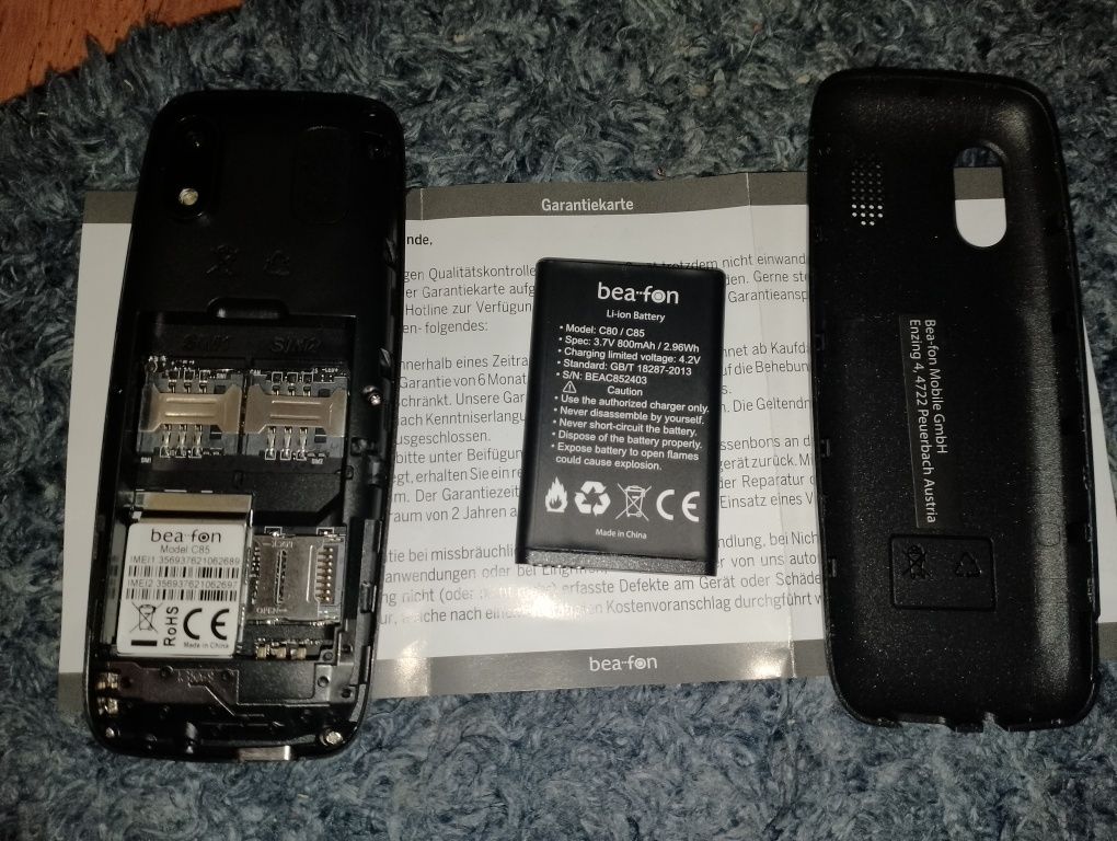 Телефон beafon C85 Чорний