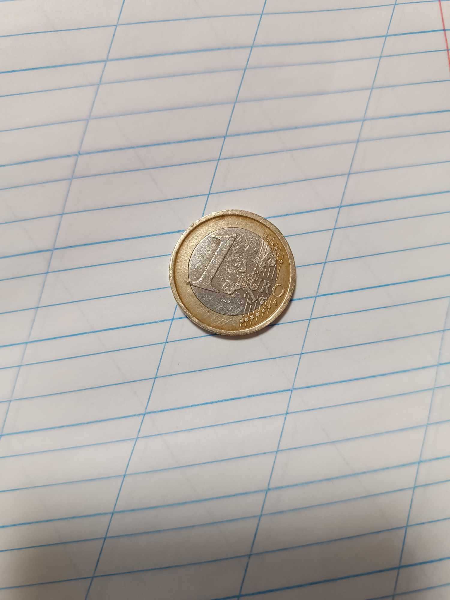 Коллекционная 1 Euro 2002года Леонардо да Вінче