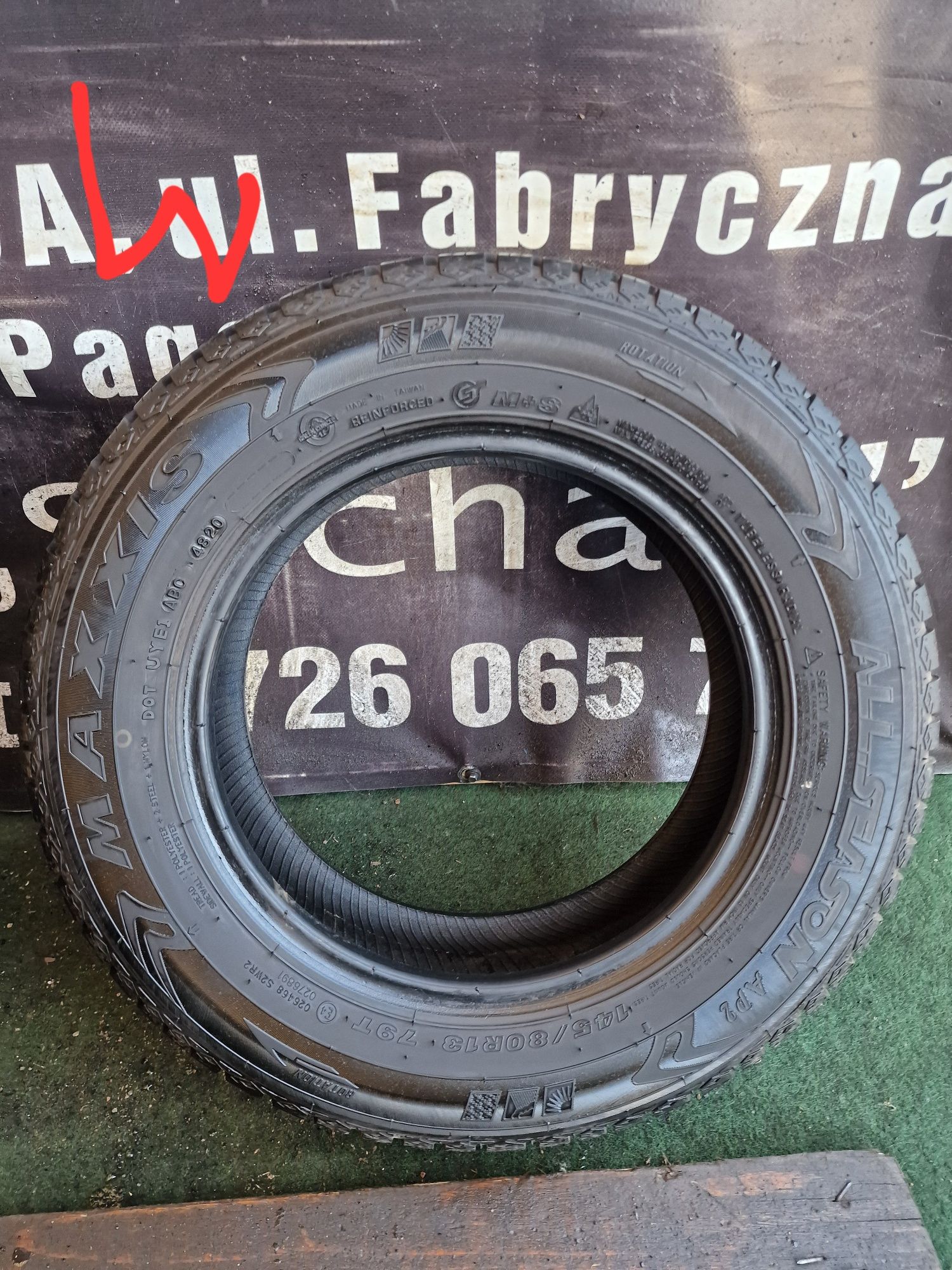 Opony Całoroczne 145/80/13 Maxxis i Toyo Komplet 7.6mm