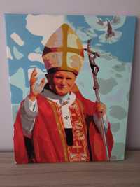 Obraz na ramie Jan Paweł II - akryl na płótnie!