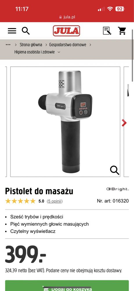 Massage gun / masażer