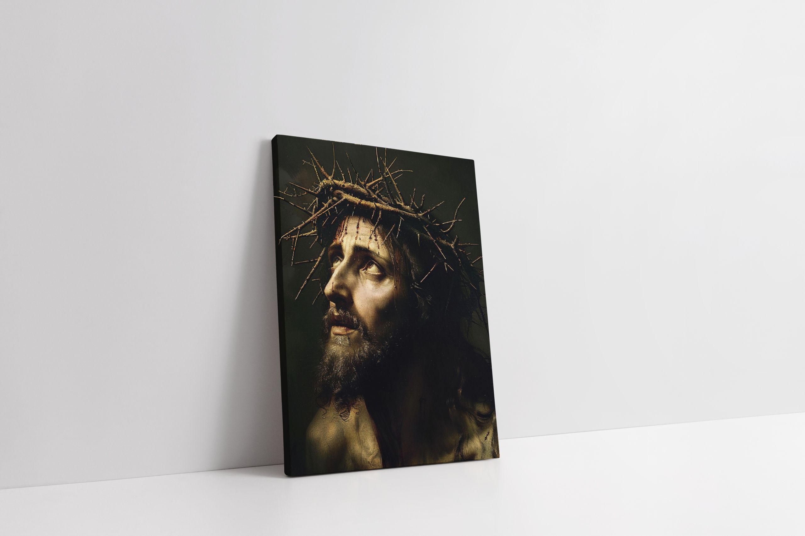 Obraz na płótnie – Jezus Chrystus w koronie cierniowej 30x40 cm