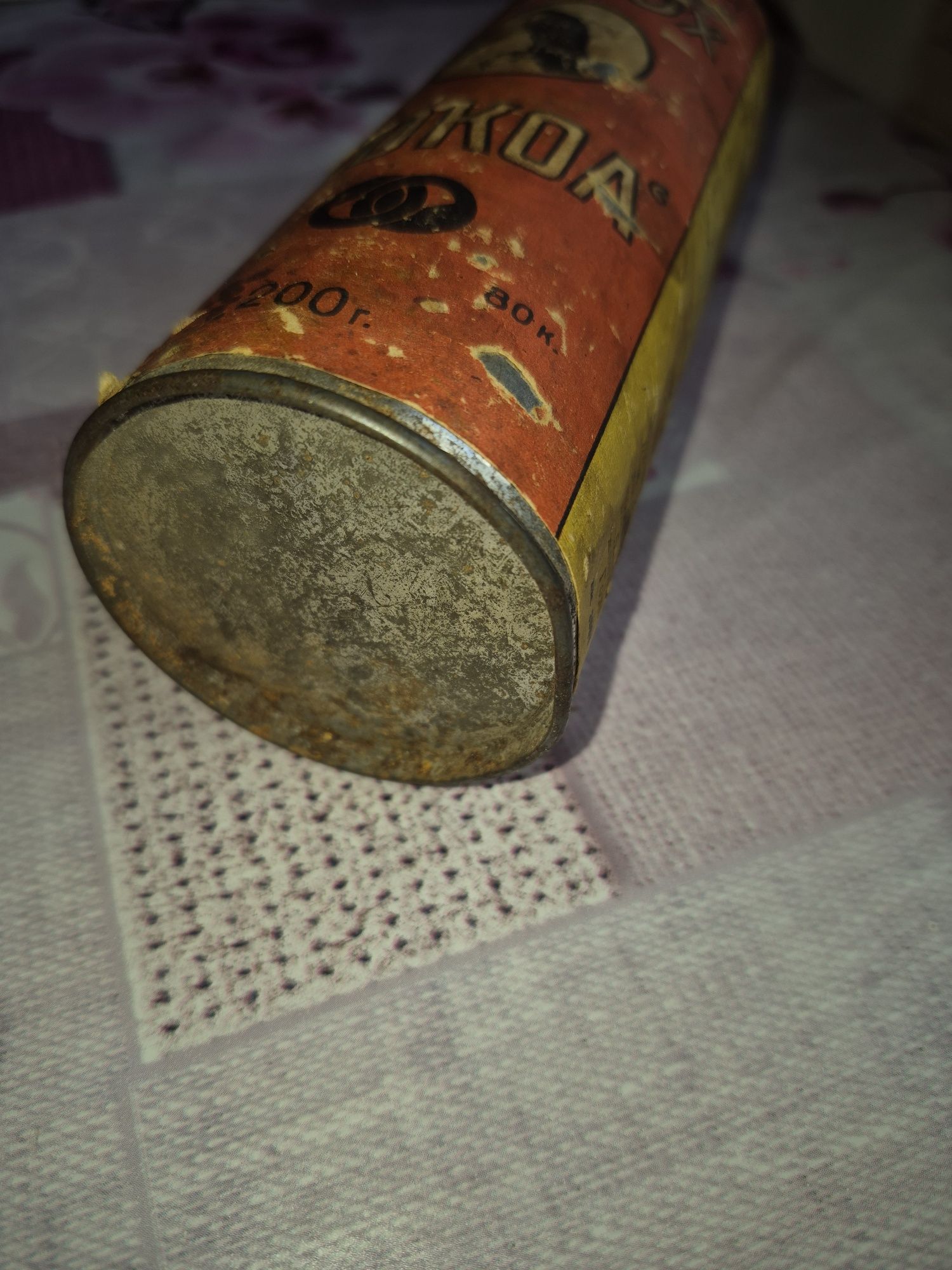 Сувенирная банка(пустая), от пороха "Сокол", 1970 г. СССР.