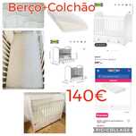 Berço mais colchao com capa protetora