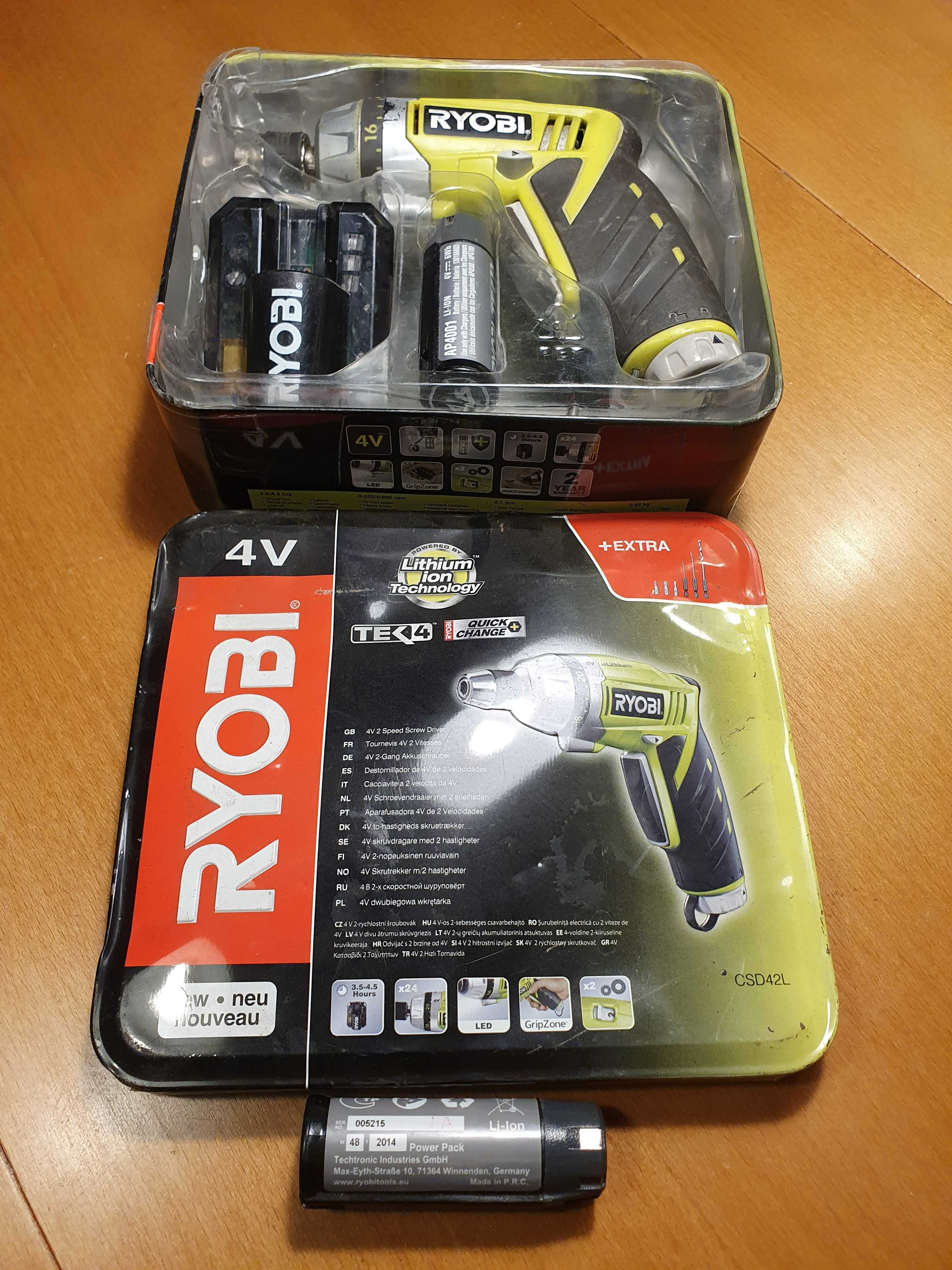 Wkrętarka akumulatorowa Ryobi CSD42L  + 2 x aku 4V