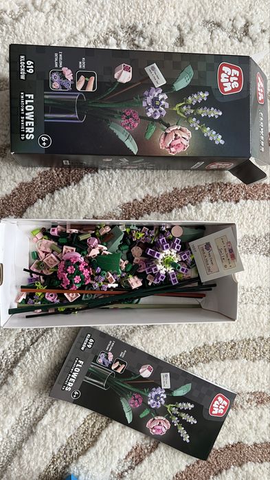 Klocki bukiet kwiatów