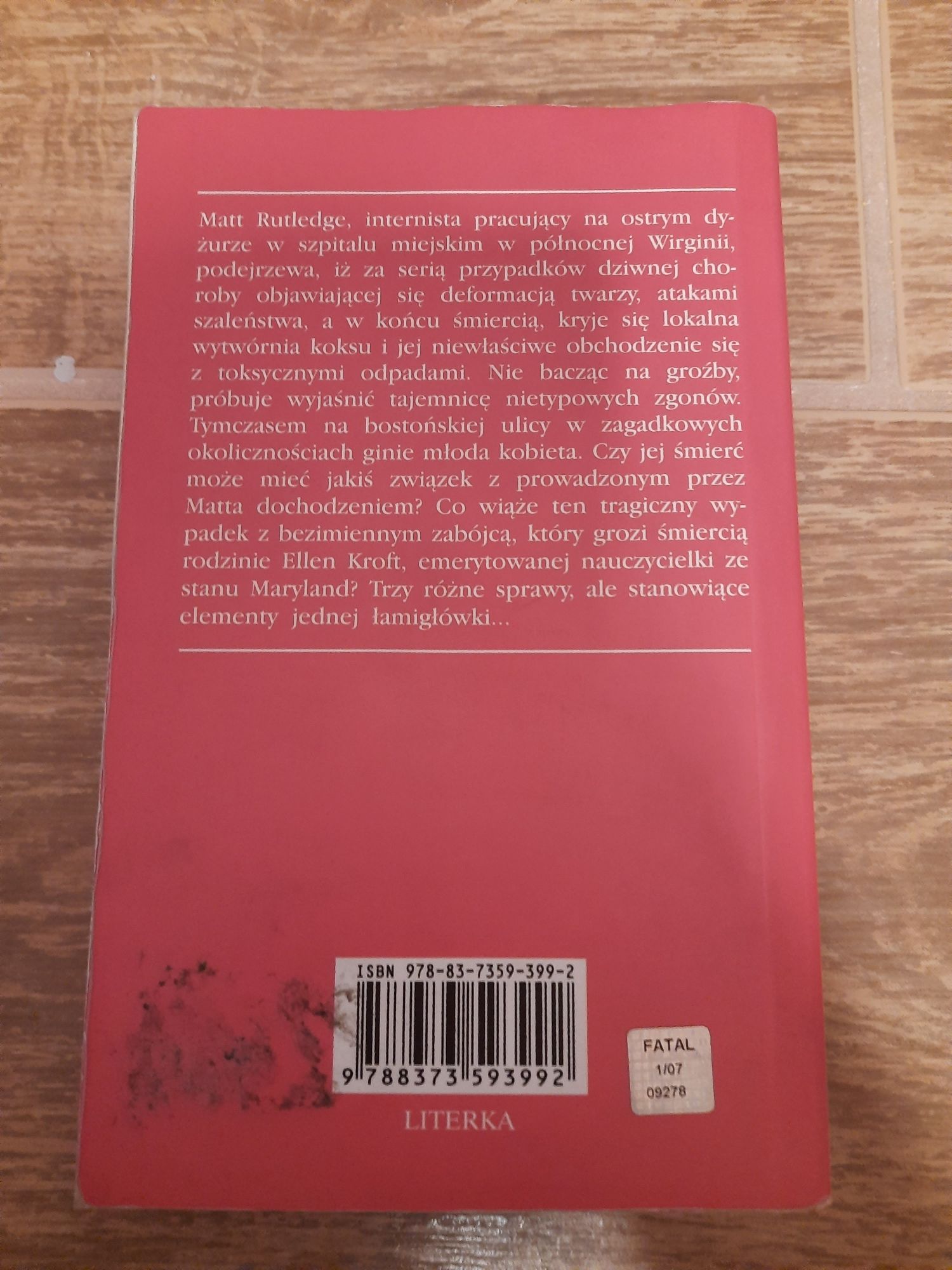 "Szczepionka" Michael Palmer