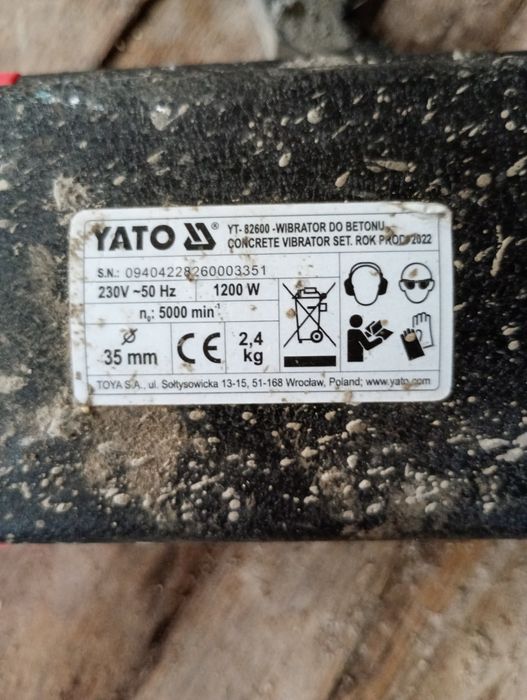 Wibrator zagęszczarka do betonu