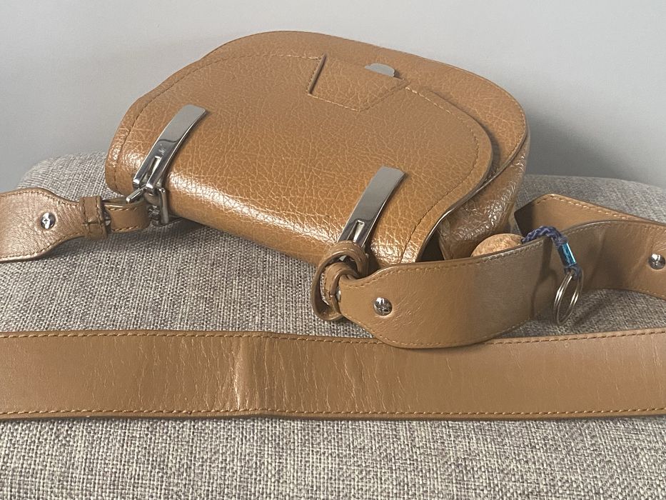 Massimo Dutti mała torebka ,skóra Sofiano pasek Gratis brelok Massimo