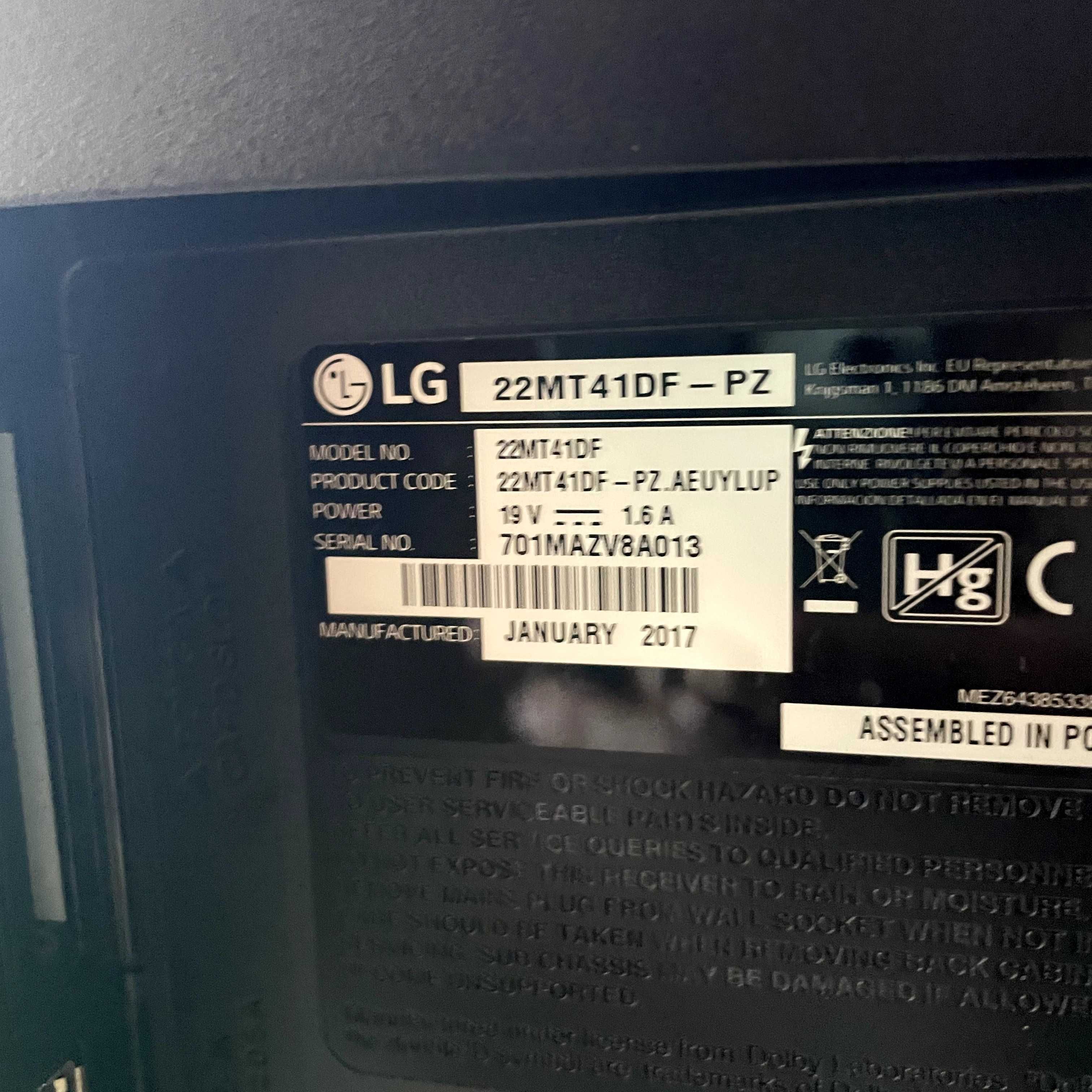 Televisão LG Full HD 22" em bom estado