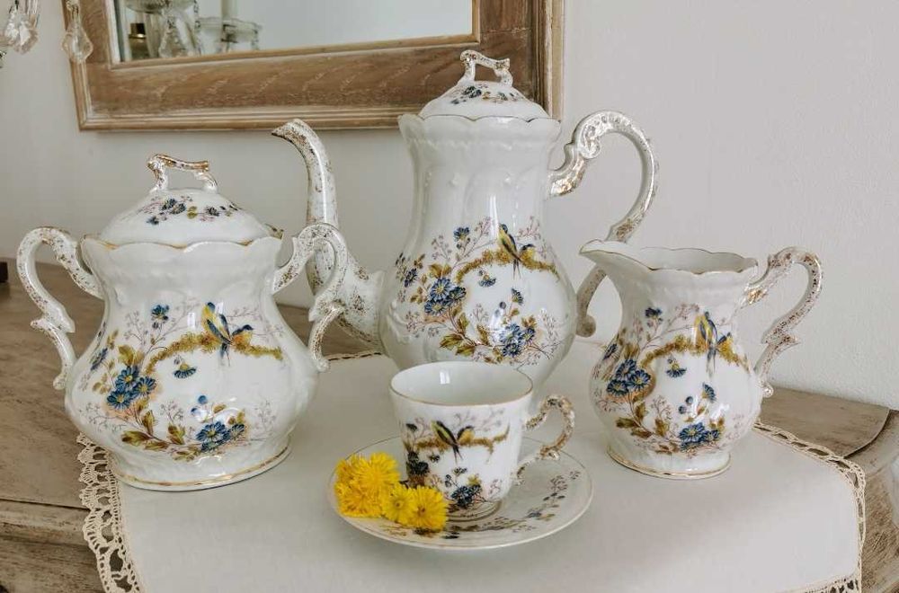 Сервиз кофе фарфор Лимож Франция