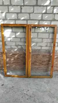 Окна деревянные со стеклопакетом (б/у) самовывоз