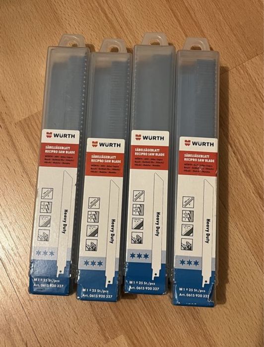 Brzeszczoty do piły szablastej wurth do metalu.