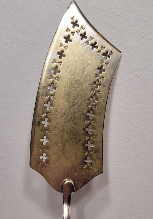 Stara przedwojenna łopatka do ryb J.Fraget