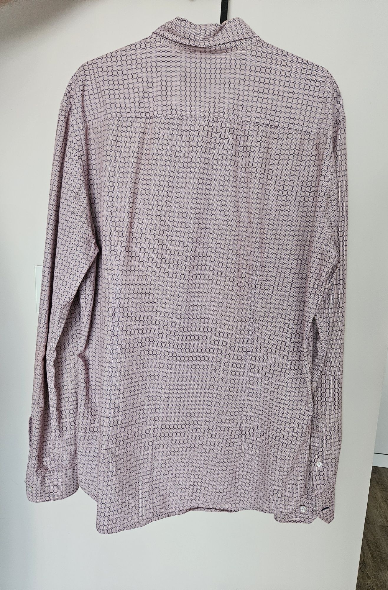 Męska koszula slim fit ze wzorem w bardzo dobrym stanie