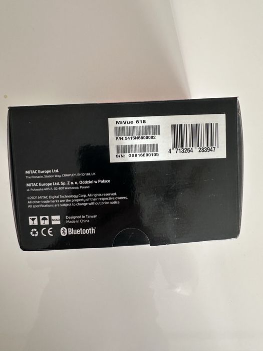 Wideorejestrator MIO -MiVue 818 WIFI,Bluetooth,GPS,Dash Cam