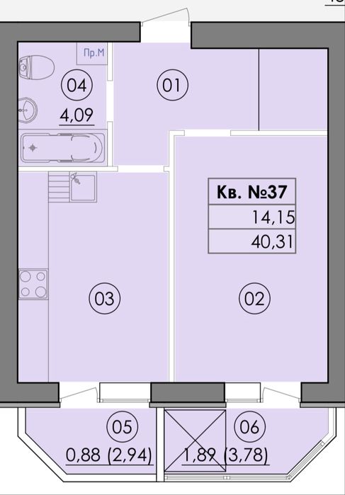Продам затишну 1к 40,3м2 ЖК Family-2 Гатне Теремки Єоселя Голосієво