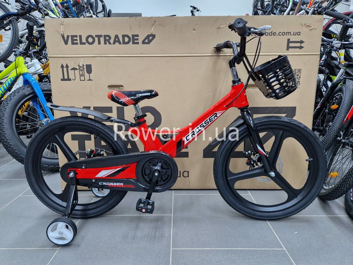 Дитячий магнієвий велосипед для 5-8 років Crosser Hunter Pro 20 Red