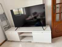 Móvel de TV Ikea branco, 160x42x45 cm