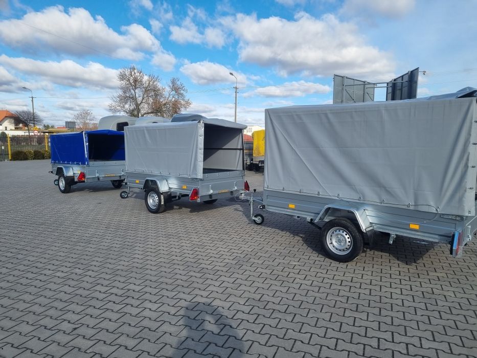Przyczepa rydwan 220x130x110 resor profile nowa do 750 ba B z Plandeką