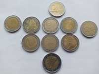 Monety 2 Euro z różnych krajów europejskich