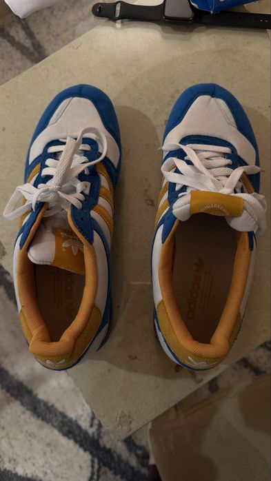 Adidas Originals ZX 700 azul/amarelo – retro runner (bom estado)