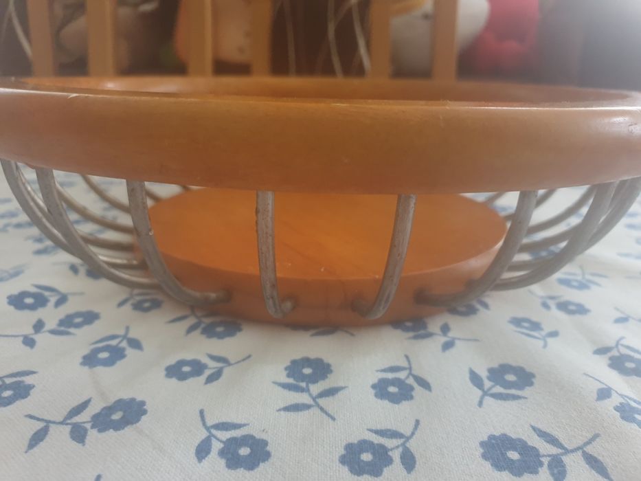 Taca drewniana na owoce