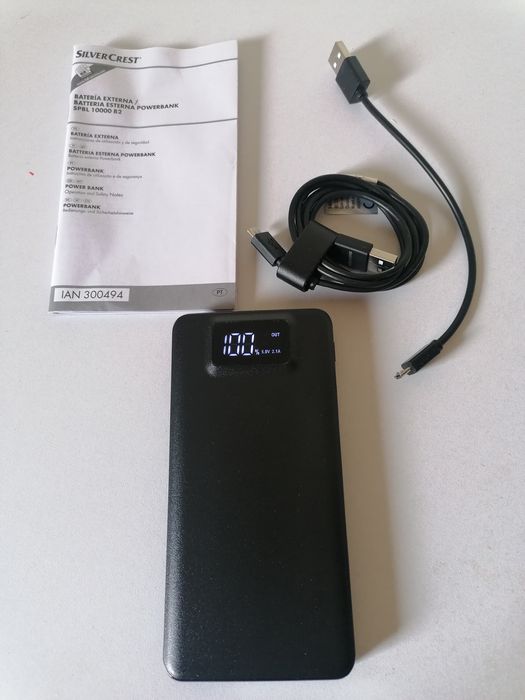 SILVERCREST® Powerbank 10000 mAh com Carga Rápida