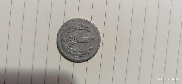 Moneta 1 zł PRL 1965