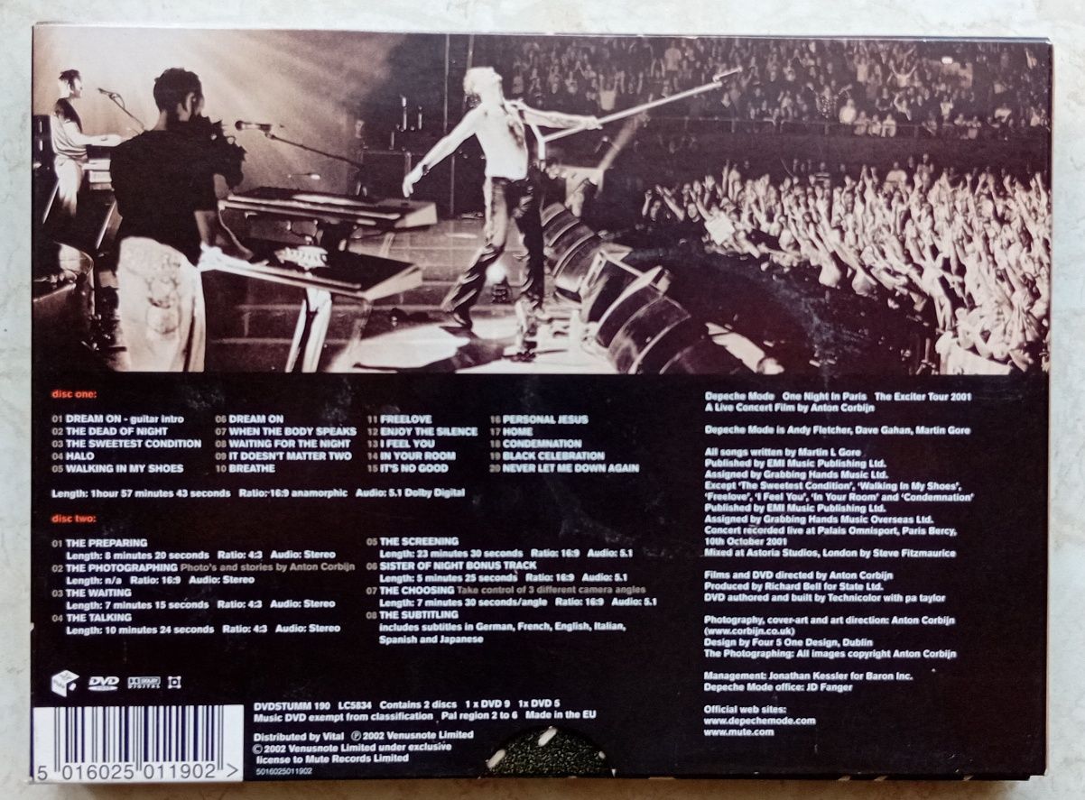 Depeche Mode - One Night in Paris  The Exiter Tour 2001 DVD