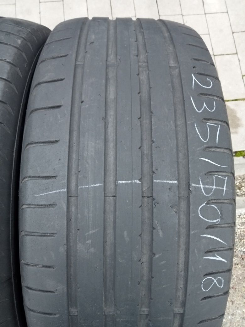 2x Opony Używane Letnie 235/50R18 Goodyear