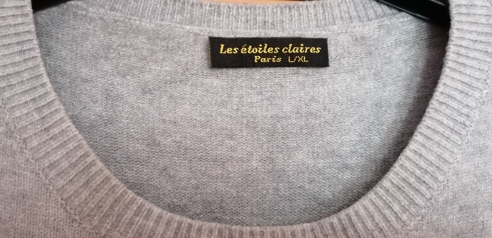 Sweter jasnoszary rozm. L/XL