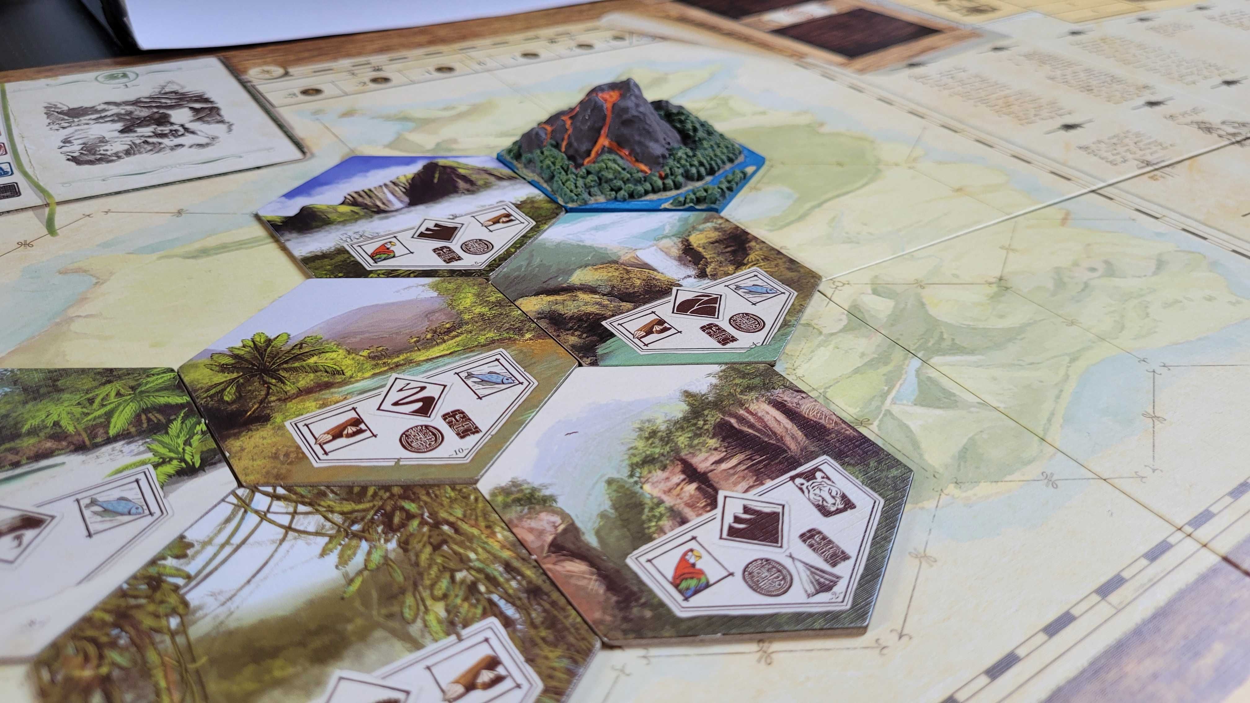 Kafelek wyspy wulkan 3D | Robinson Crusoe