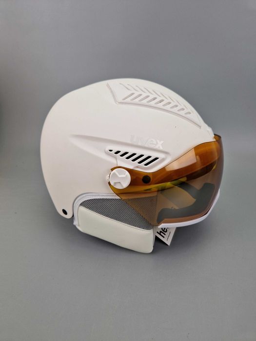 Kask Narciarski UVEX HLMT 600 Visor roz S 52-55cm kat S2
