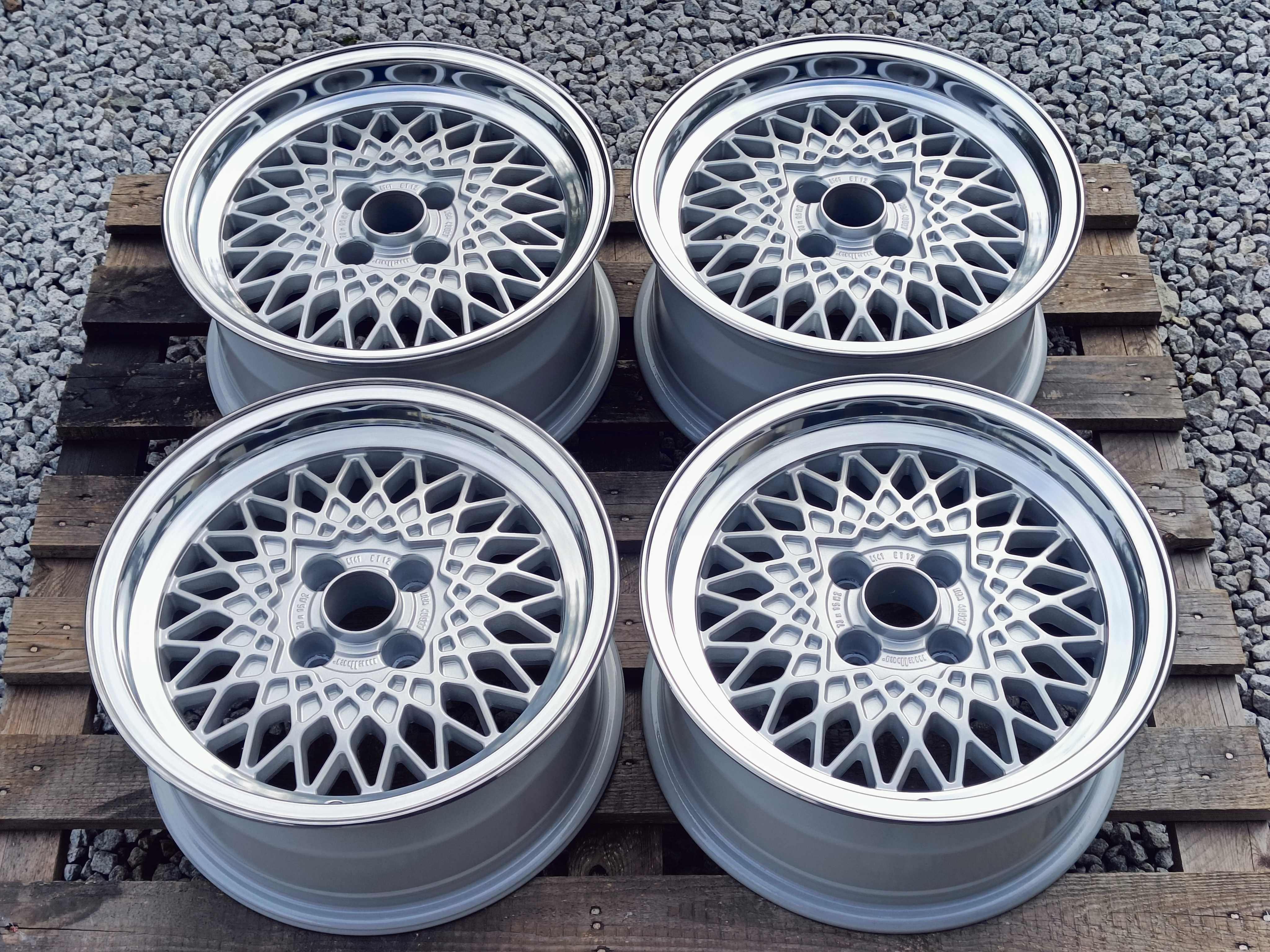 Oryginalne felgi Melber 15" 4x100 7J ET12 BMW e30 Golf Jetta