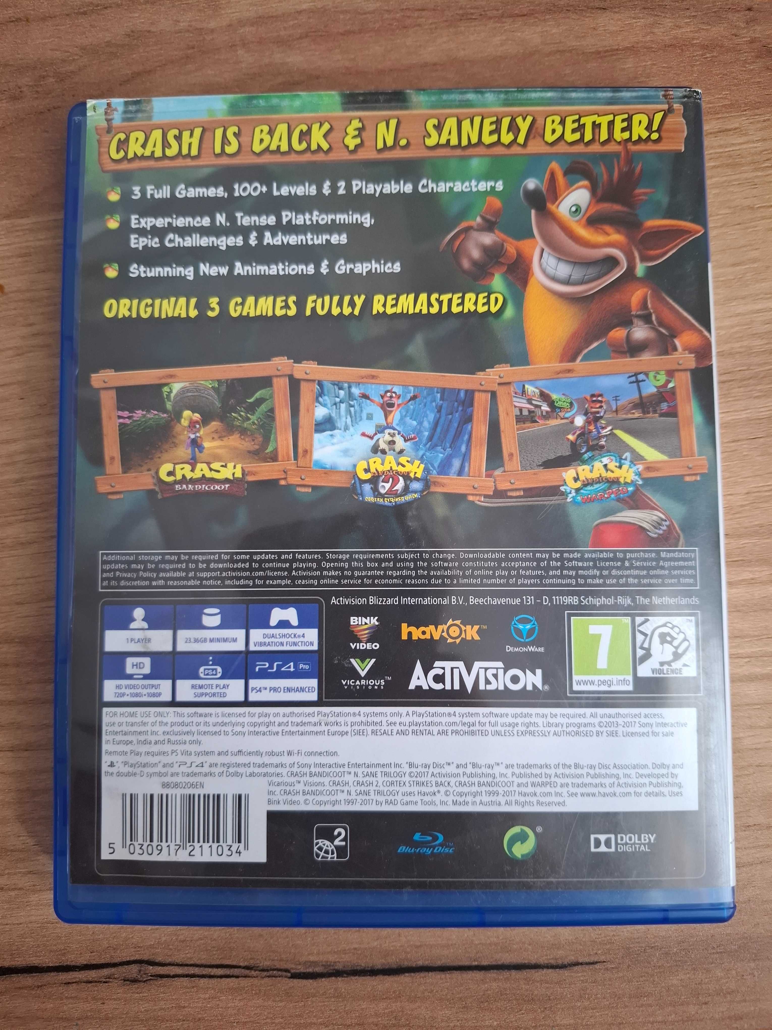 Gra Crash Bandicoot na PS4
