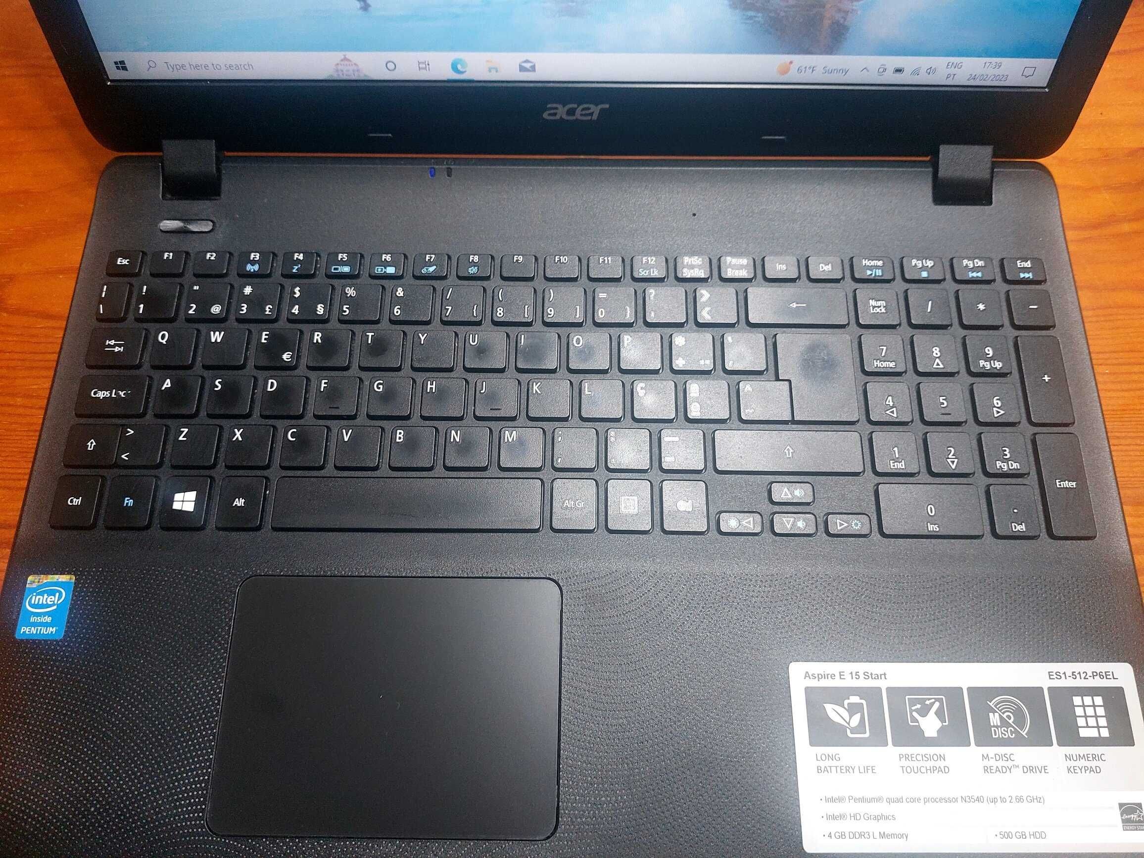 Acer Aspire E 15 ES1-512  15 polegadas  - 2015