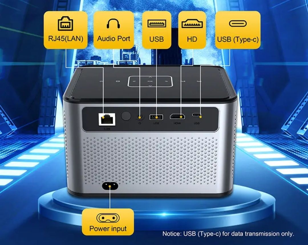 Проэктор домашний кинотеатр Xnano X3 4K Android WiFi нові