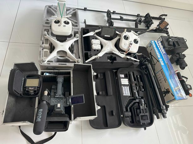 Zestaw do videofilmowania GH5 + 2x drony +2x Gimbale +Sony HDR AX2000