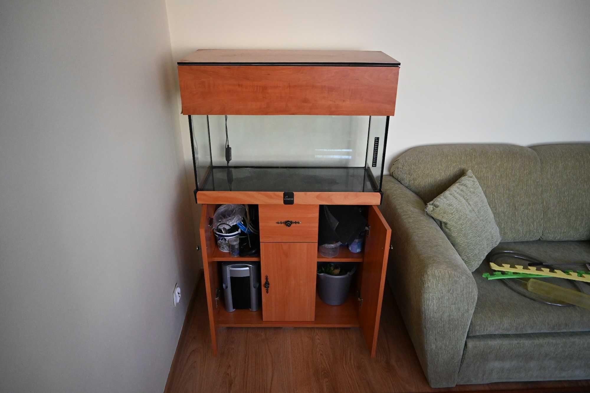 Akwarium + szafka + filtr zewnętrzny JBL e702 greenline