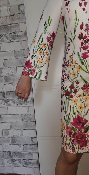 Sukienka w kwiaty Tatuum 36, komunia , wesele